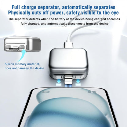 [Full Charge Disconnector AI Auto Cut Power & Unplug on Full Charge, PD 100W Fast Charging, Applicable to Various Electronic Devices Such as for Iphone/Android/Earphones