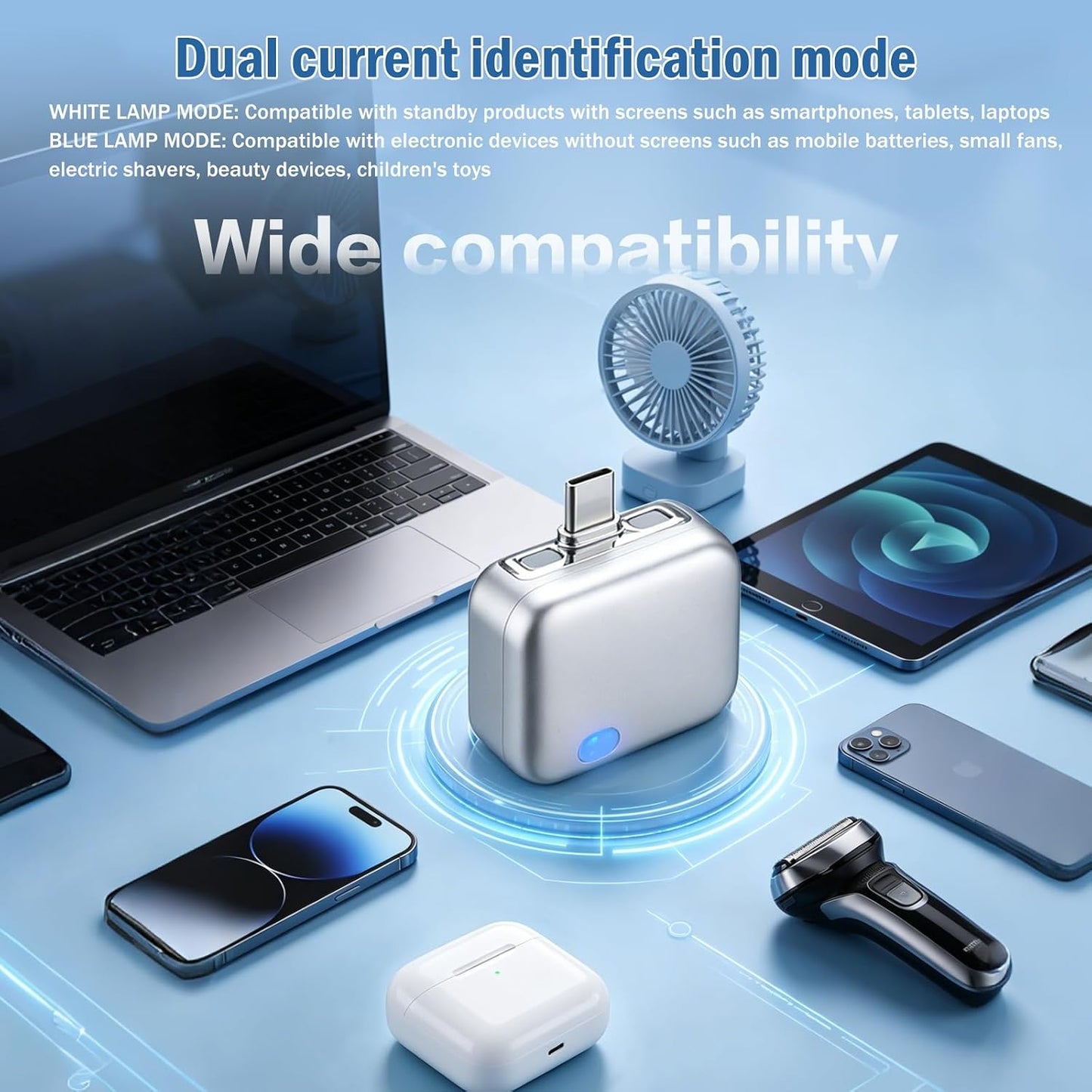 [Full Charge Disconnector AI Auto Cut Power & Unplug on Full Charge, PD 100W Fast Charging, Applicable to Various Electronic Devices Such as for Iphone/Android/Earphones