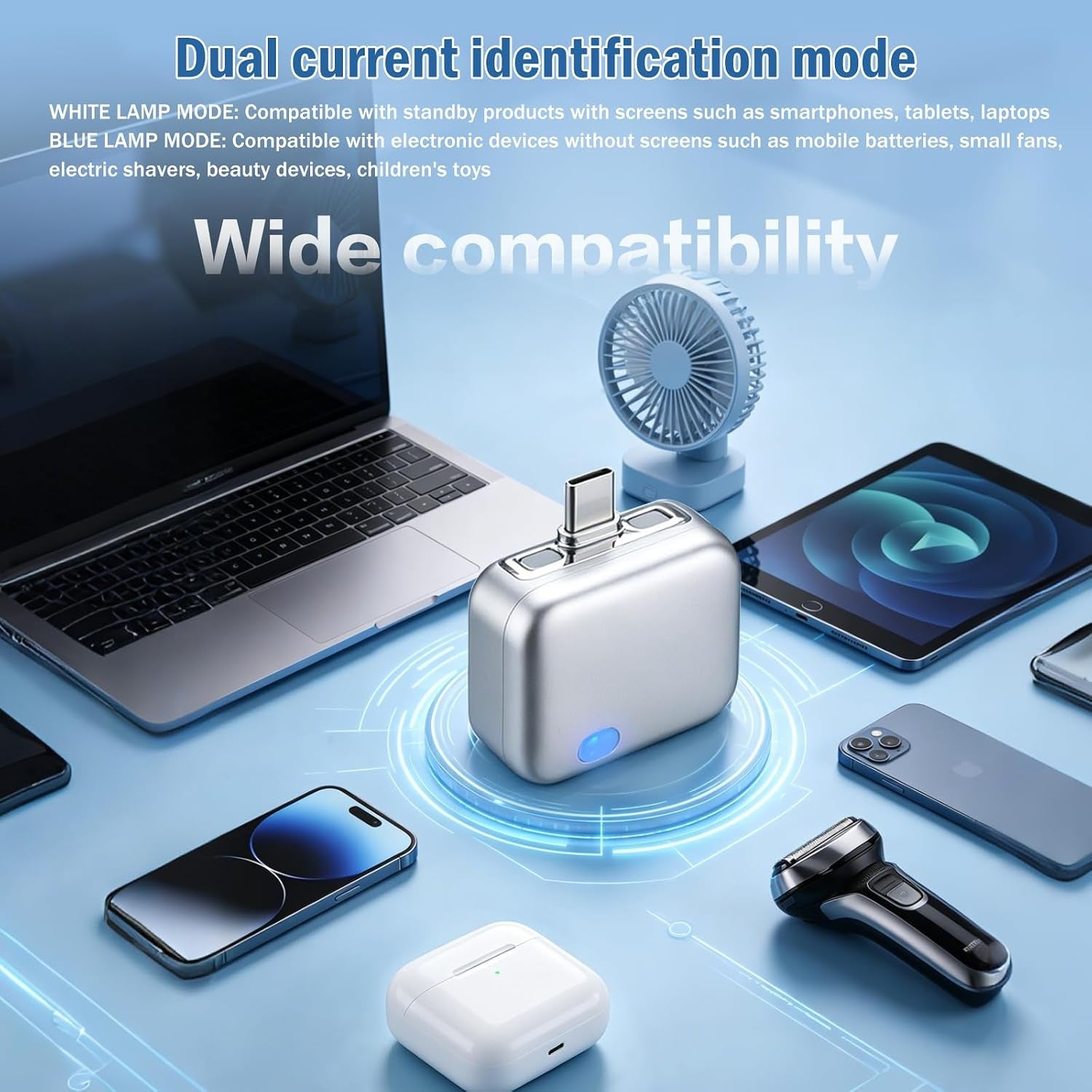 [Full Charge Disconnector AI Auto Cut Power & Unplug on Full Charge, PD 100W Fast Charging, Applicable to Various Electronic Devices Such as for Iphone/Android/Earphones