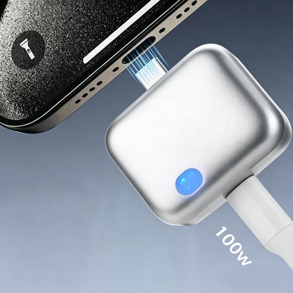 [Full Charge Disconnector AI Auto Cut Power & Unplug on Full Charge, PD 100W Fast Charging, Applicable to Various Electronic Devices Such as for Iphone/Android/Earphones